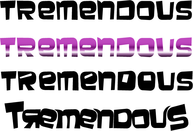 pLAYING text to outlines