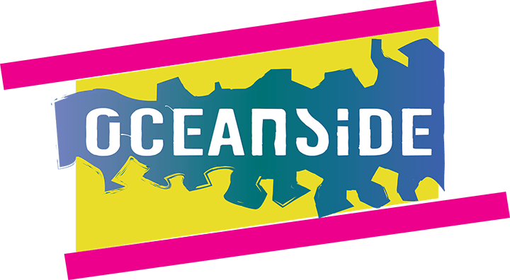 Oceanside California in the 80s type treatment